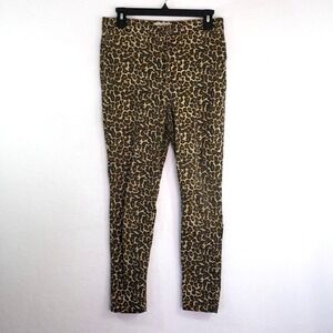 We The Free Skinny Pants Womens 29 Leopard Print Stretch Casual Trousers Mobwife